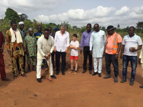 Lancement des travaux de l'école à Tokan II