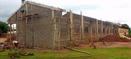 Evolution des travaux : école à Bohicon