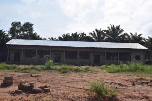 Evolution des travaux au 24.11 - Ecole à Adjohoun