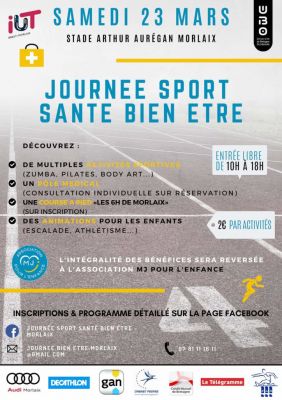 JOURNEE SPORT SANTE LE SAMEDI 23 MARS A MORLAIX