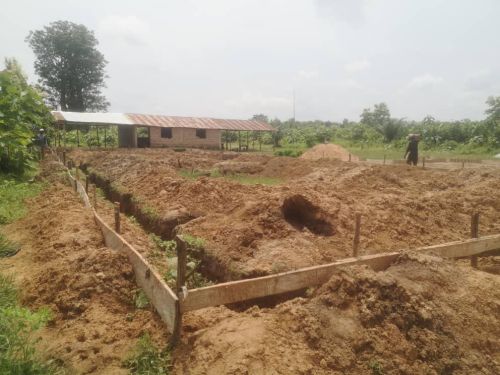 Evolution des travaux : école primaire à ZOGBODOMEY