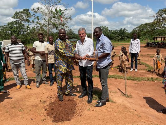 Lancement des travaux pour la construction d'un Château d’Eau et 3 puits à ZIMBENOU, Commune de TOFFO.